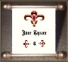 Scroll Placecard - Fleur de Lis