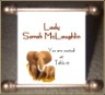 Scroll Placecard - Wildlife Theme