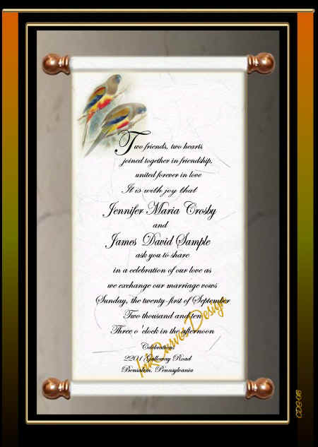 Fairytale Invitation Scroll